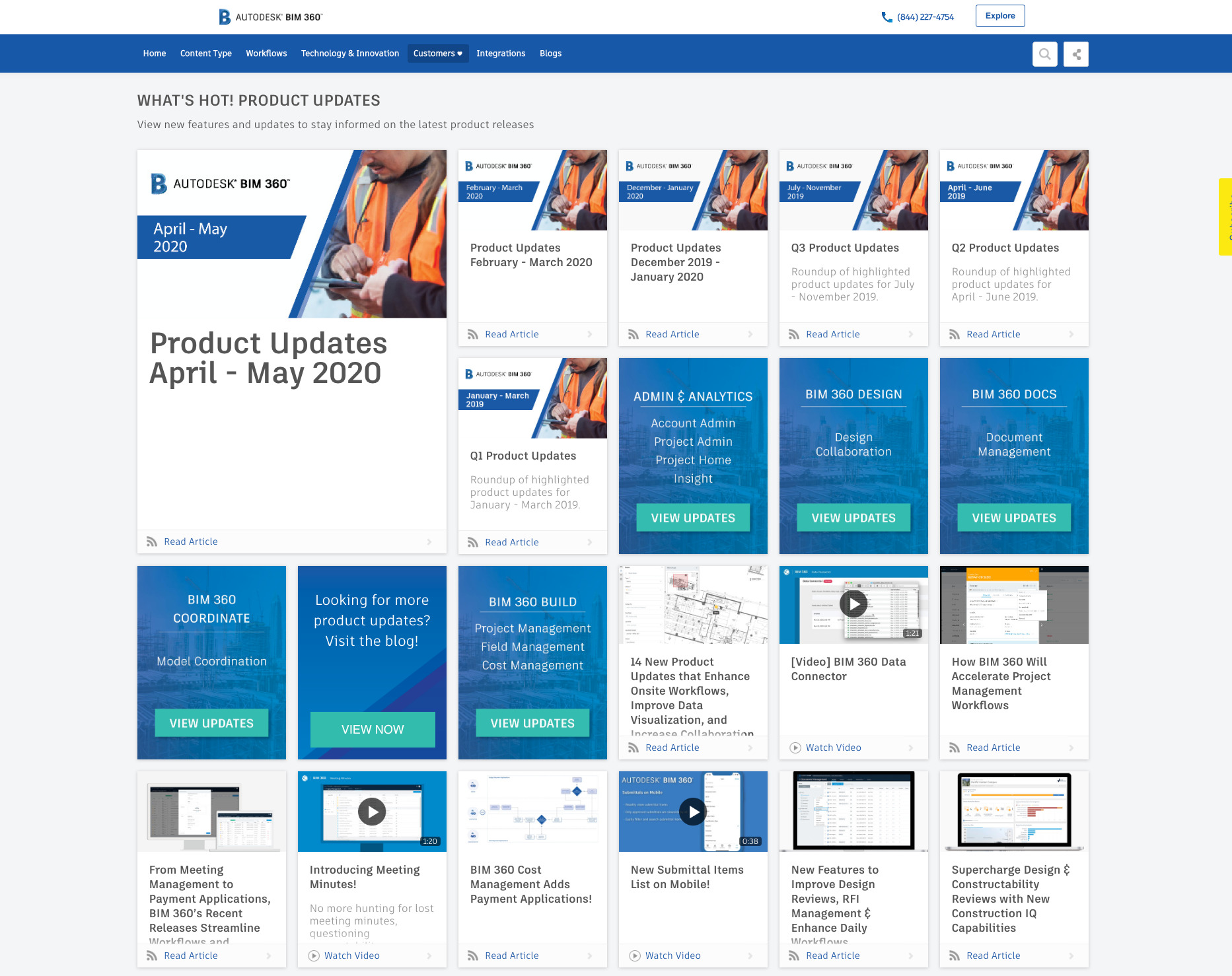 Autodesk product update hub