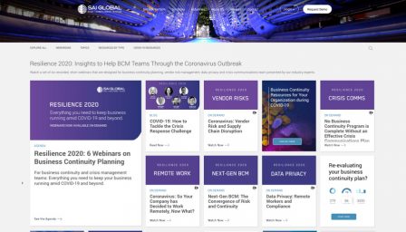 Sai Global Marketing Stream titled Resilience 2020.
