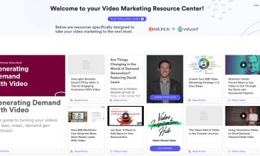 Vidyard resouce center