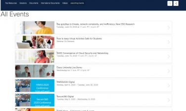 Cisco umbrella event marketing stream