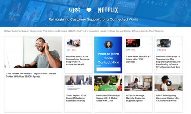Ujet Marketing Stream targeted to Netflix