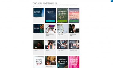 Wiley online library and training resources hub
