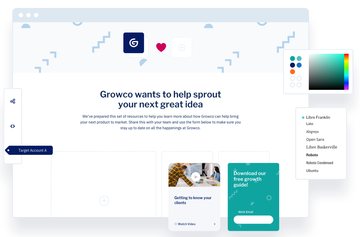 Marketing Stream being built with customization options