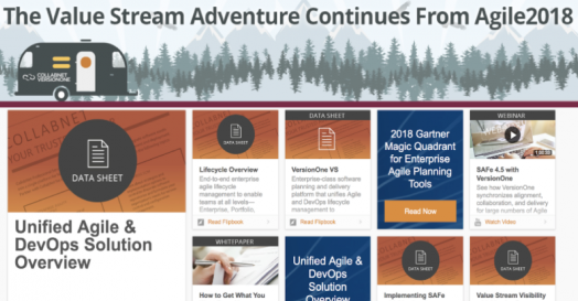 Collabnet Marketing Stream titled The Value Stream Adventure continues From Agile 2018.