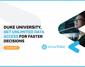 Snowflake ad targeted to Duke University