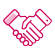 handshake icon.