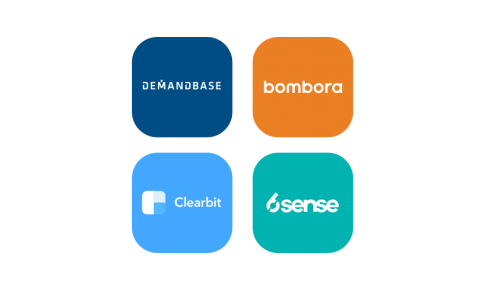 Demandbase, Bombora, Clearbit and 6sense logos.