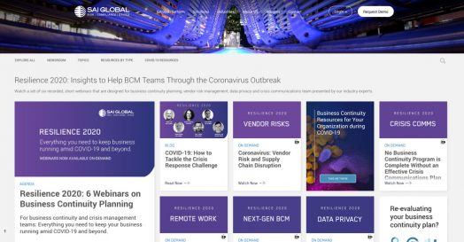 Sai Global Marketing Stream titled Resilience 2020