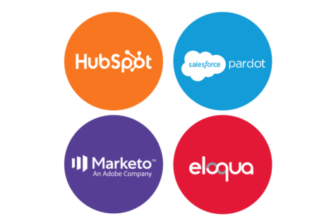 Hubspot, Pardot, Marketo and Eloqua logos