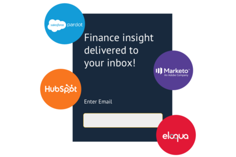 Form CTA with Pardot, Marketo, Eloqua and Hubspot logos