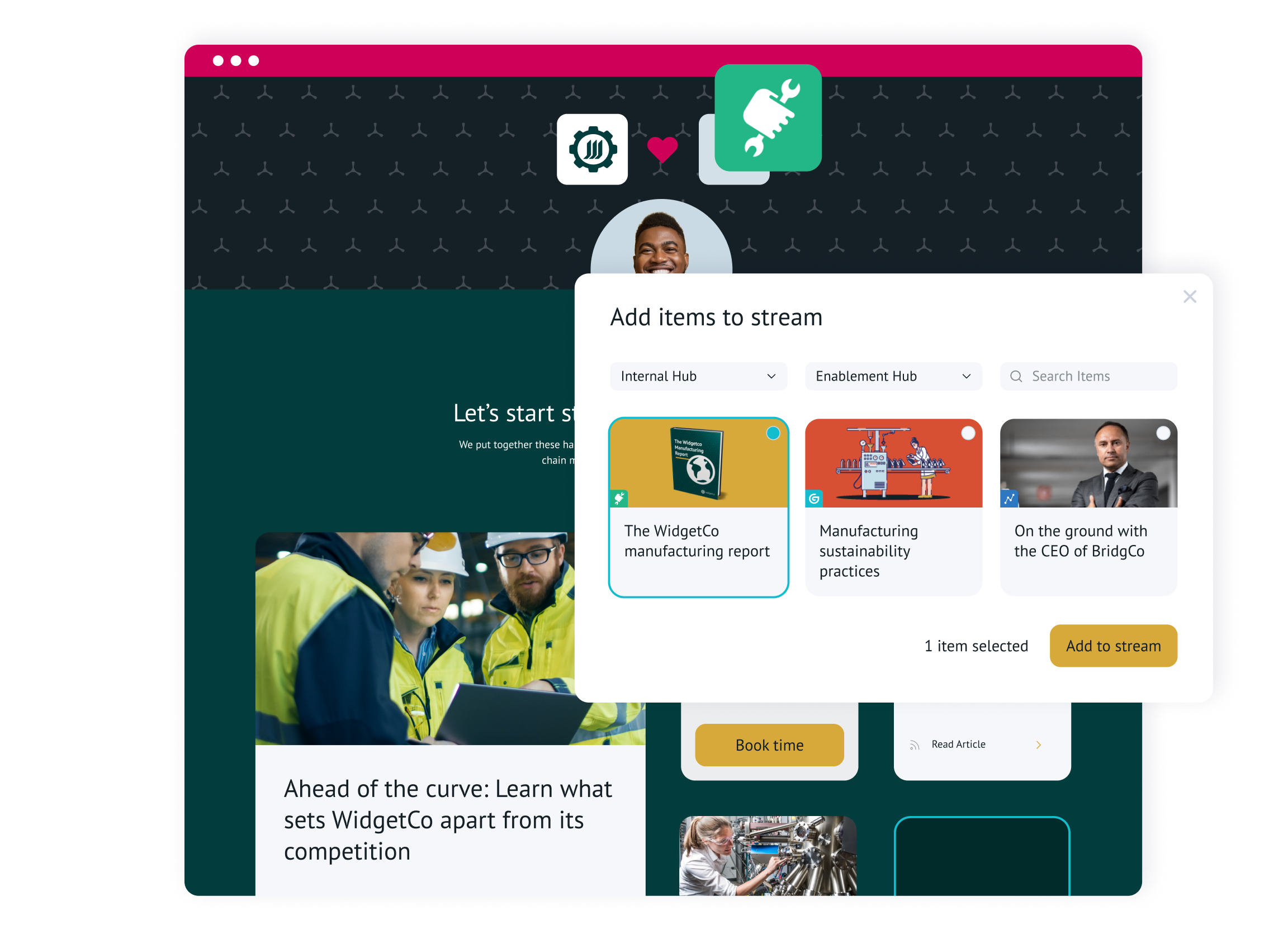 centralize and organize content