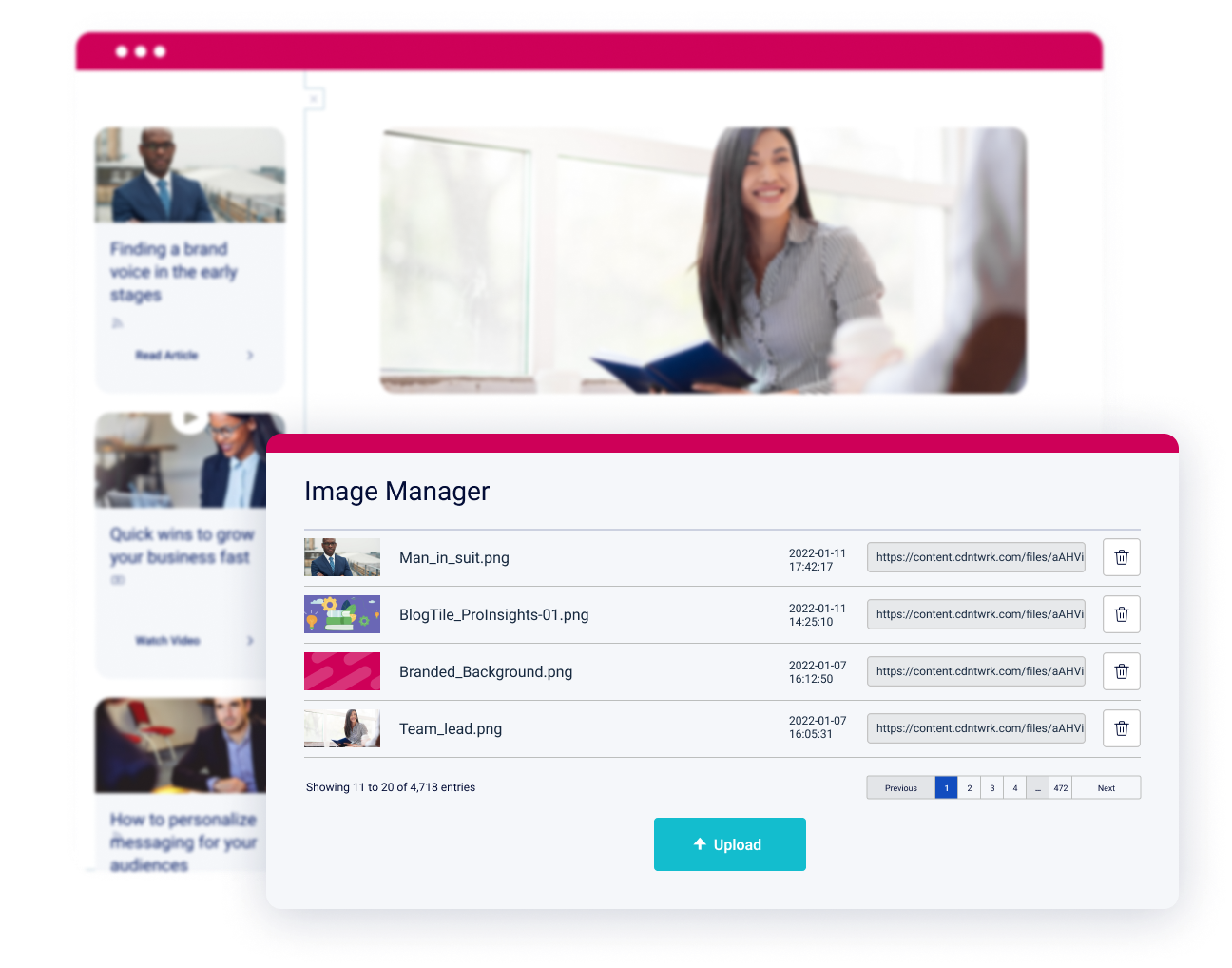 Uberflip asset and templates for Brand Management