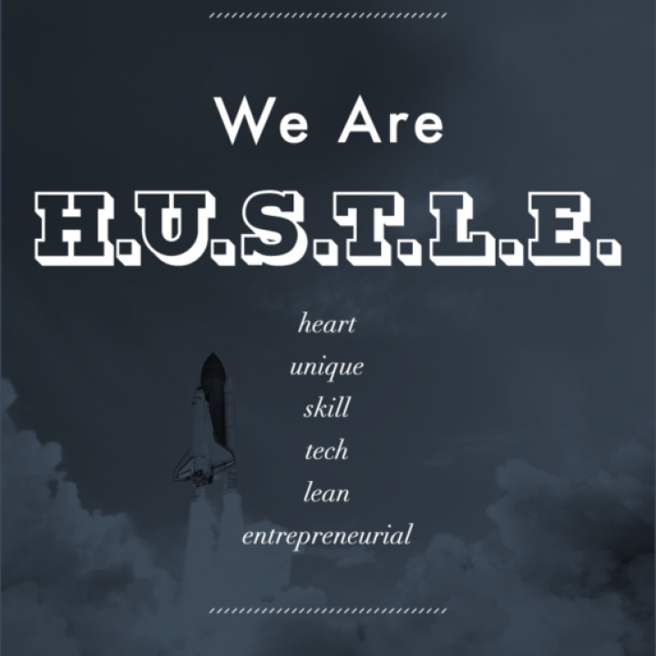 Uberflip values: We are H.U.S.T.L.E.: heart, unique, skill, tech, lean, entrepreneurial