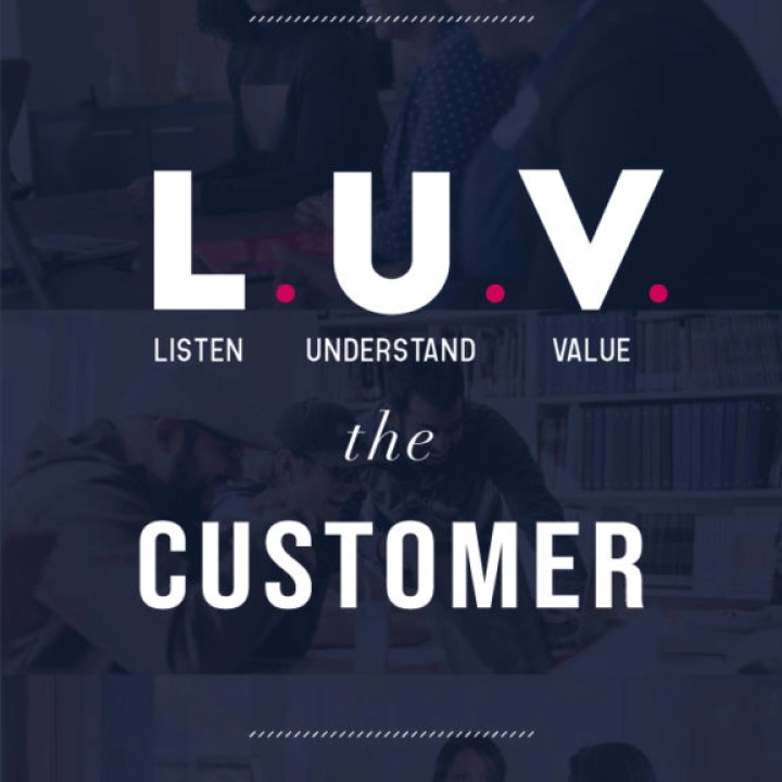 Uberflip values: L.U.V.: Listen, understand, value the customer