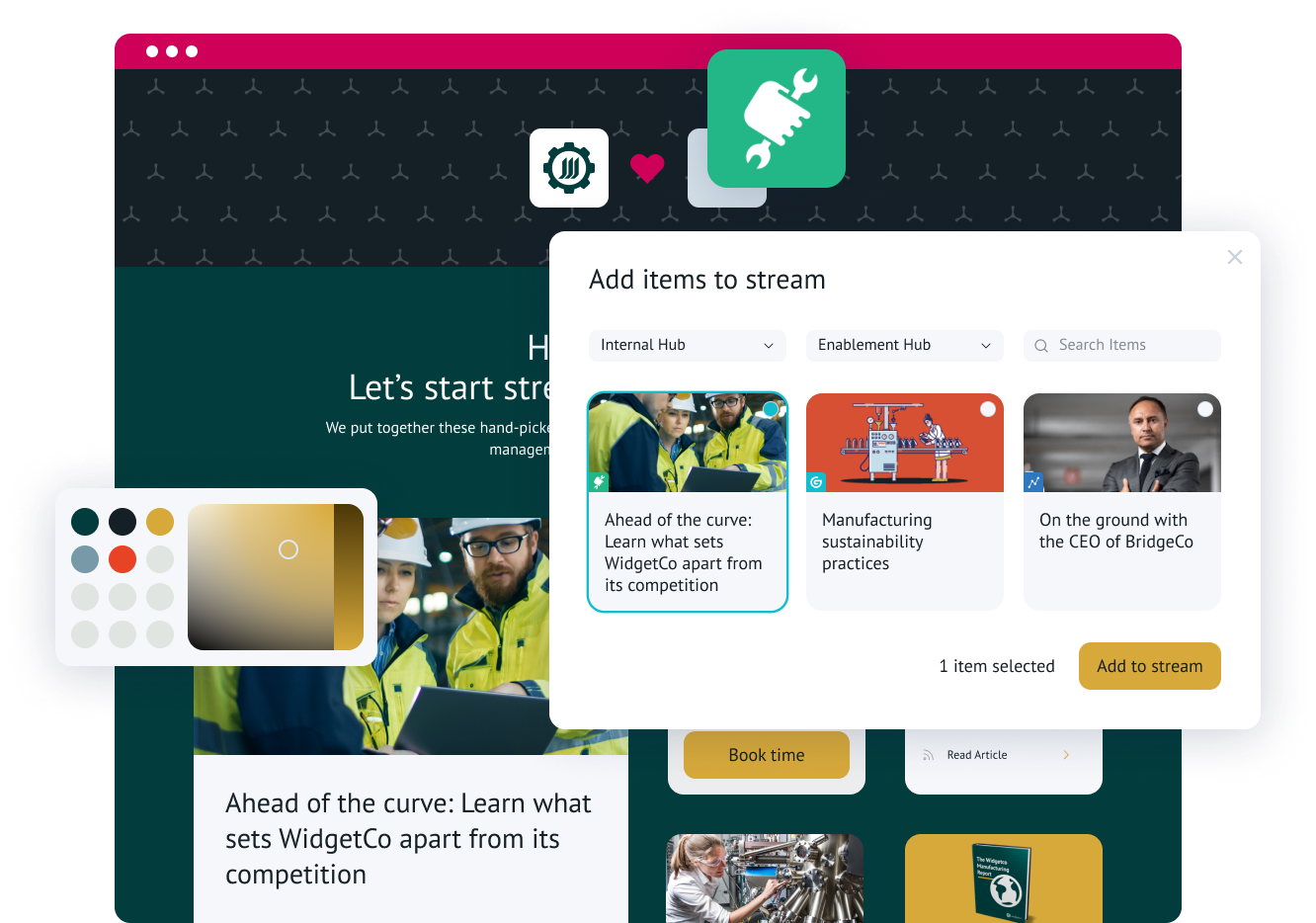 Uberflip Content Experience Platform personalized campaign destinations