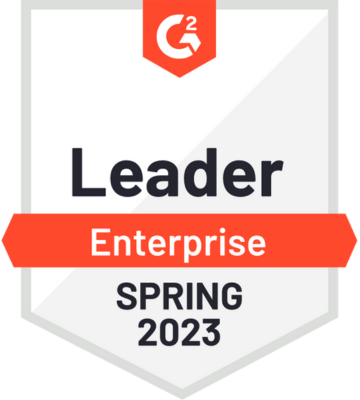 G2 Leader Enterprise Spring 2023 - Uberflip badge