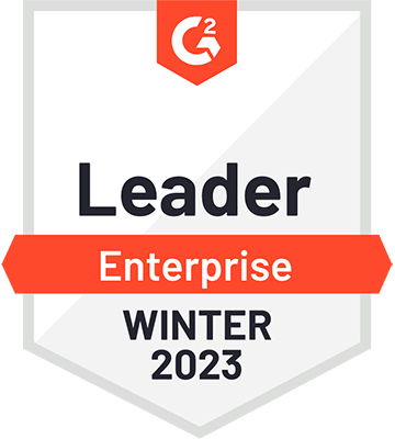 G2 Leader Enterprise Winter 2023 - Uberflip badge