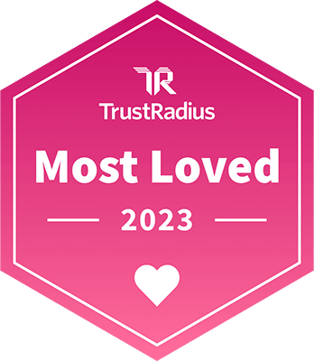 Trust Radius Most Loved 2023 - Uberflip badge